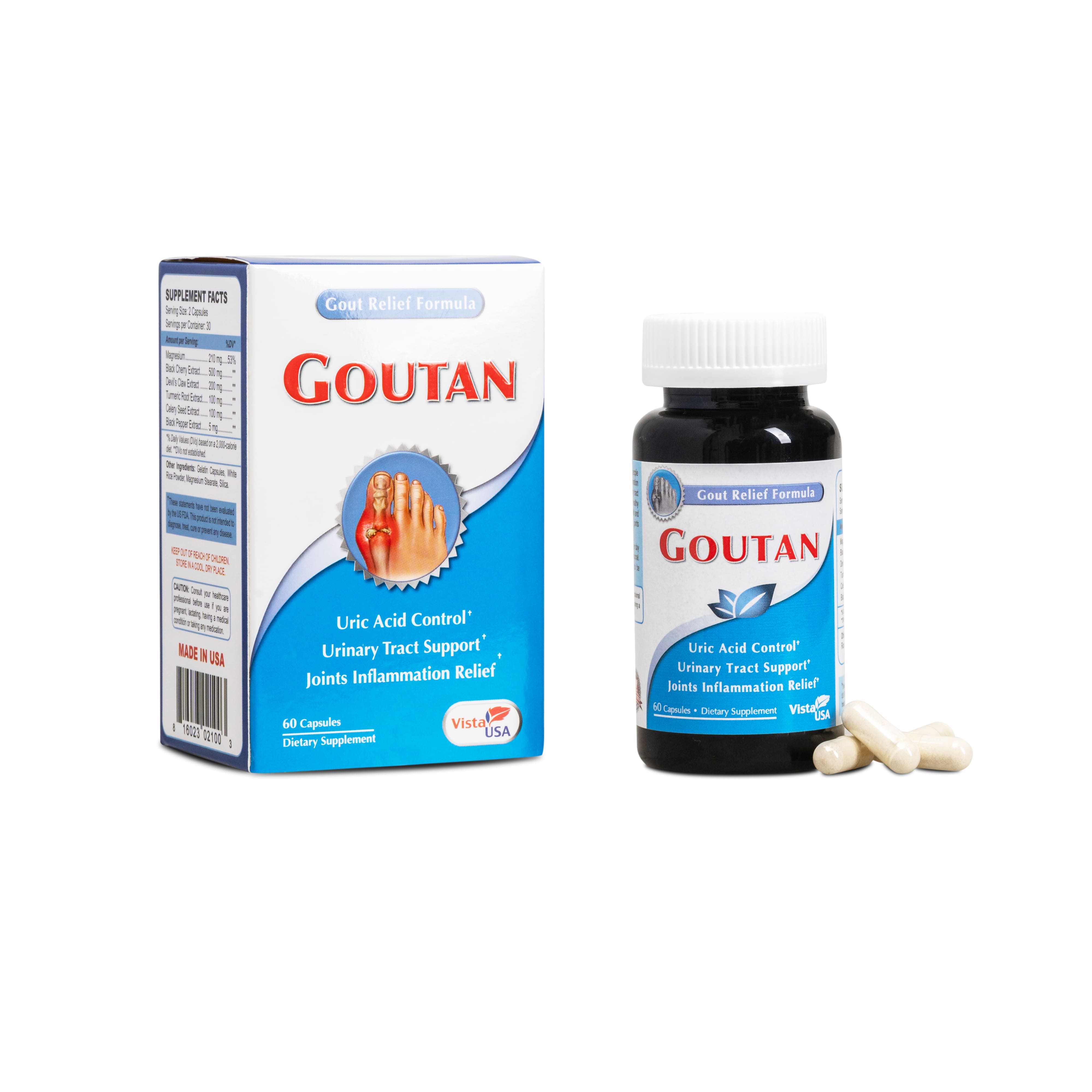 Ảnh số 1 sản phẩm GOUTAN - Hỗ trợ điều trị bệnh gout hiệu quả của Mỹ